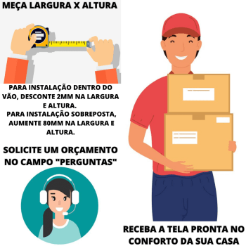 TELA MOSQUITEIRA RECOLHÍVEL RETRÁTIL BRANCA SOB MEDIDA